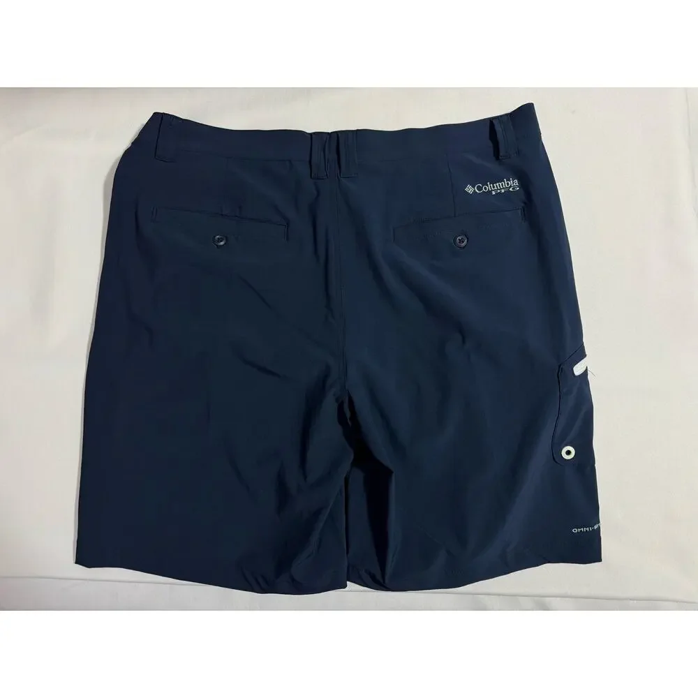 Columbia Sportswear Blue Cargo Shorts - Men's Size 38 with Bottle Opener